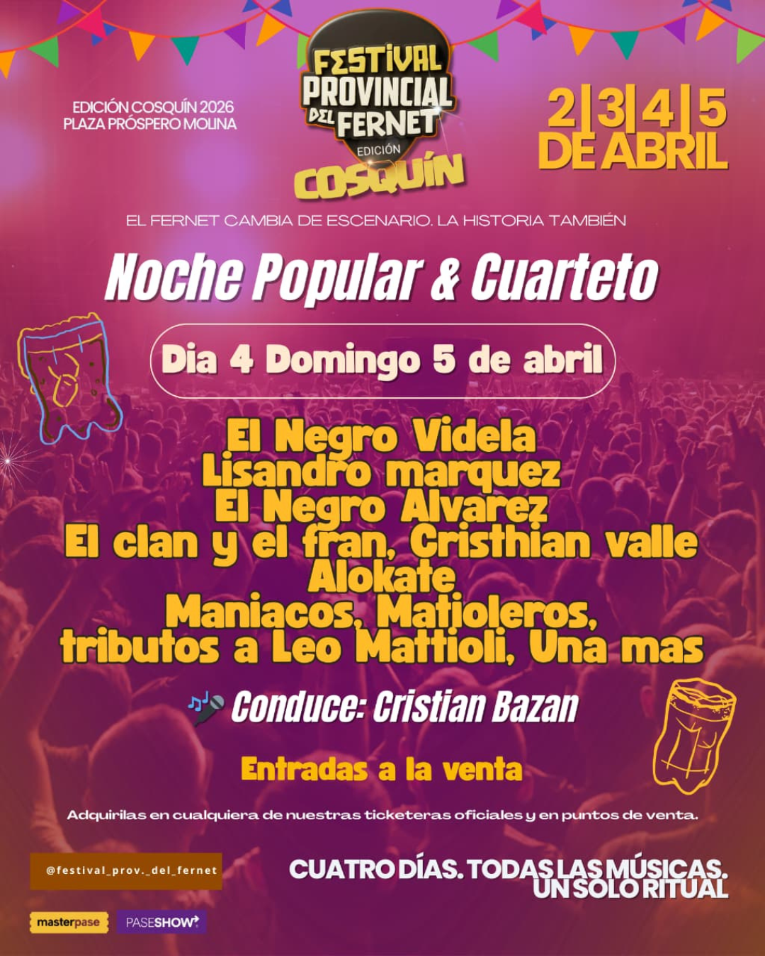 FIESTA DEL FERNET EN COSQUIN NOCHE 4