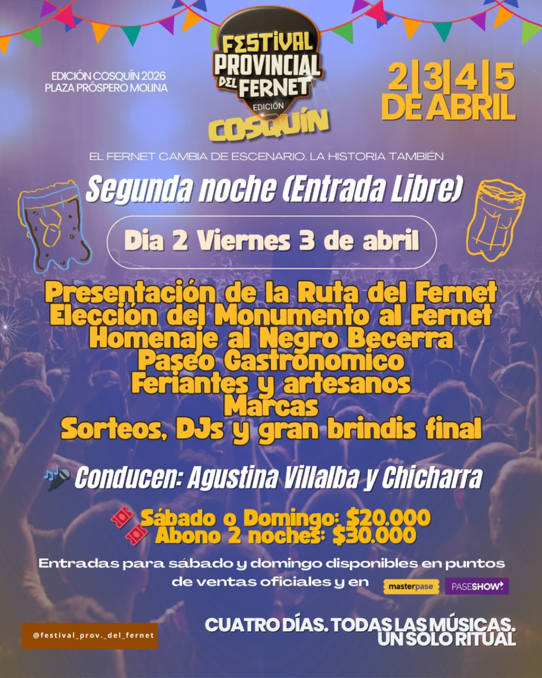 FIESTA DEL FERNET EN COSQUIN NOCHE 2
